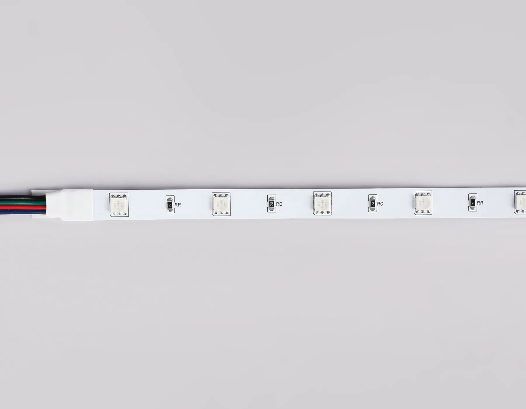 Светодиодная лента 24В 5050 30Led 7.2Вт/м Цветная RGB IP20 5м GS4301 5050 30Led/ 7.2W m/ 24V IP20 RGB/ 5000*10*1.87mm (4 конт.) Ambrella Light 9