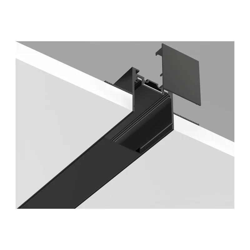 Шинопровод встраиваемый под ГКЛ 12.5мм Magnetic Ultra slim 26 48В черный 3м GV1064 BK черный IP20 48В 3000*67*35 Ambrella Light 3