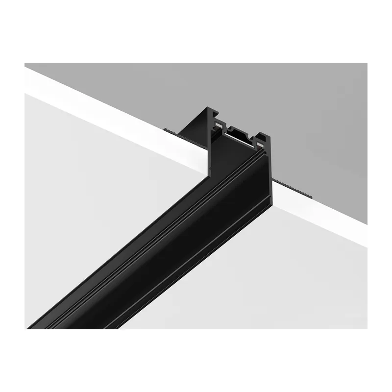 Шинопровод встраиваемый под ГКЛ 12.5мм Magnetic Ultra slim 26 48В черный 3м GV1064 BK черный IP20 48В 3000*67*35 Ambrella Light