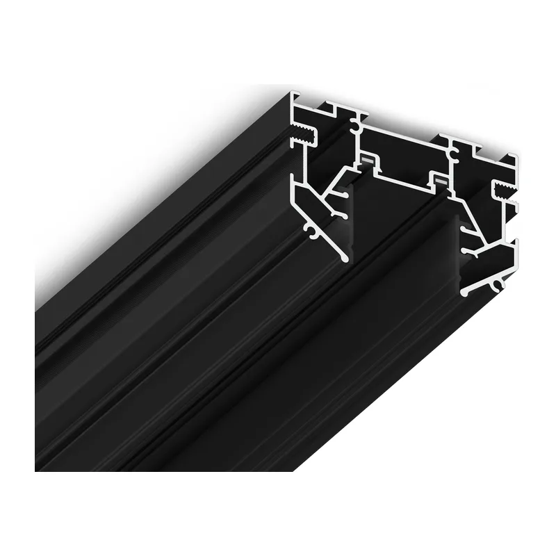 Шинопровод для монтажа в натяжной ПВХ потолок системы крепления Гарпун Magnetic Ultra slim 26 48В черный 3м GV1076 BK черный IP20 48В 3000*60*42 Ambrella Light 2