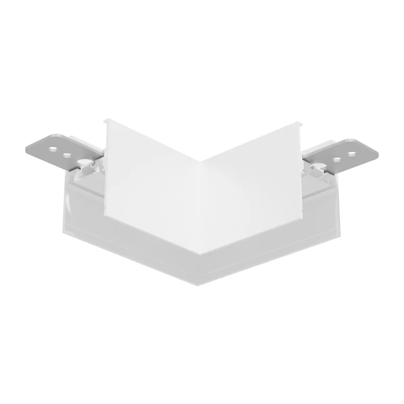 Коннектор угловой 90° для накладного шинопровода Magnetic Ultra slim 26 48В белый GV1121 WH белый 80*80*35 Ambrella Light