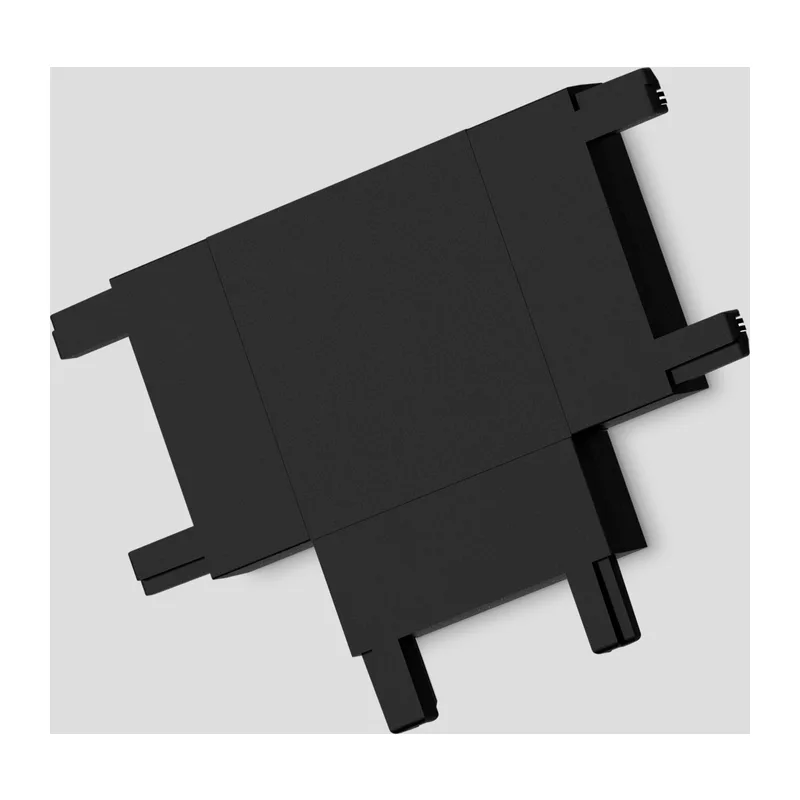 Коннектор Т-образный токопроводящий Magnetic Ultra slim 26 48В черный GV1122 BK черный T-образный коннектор для накладного шинопровода 46*36*6 Ambrella Light 2