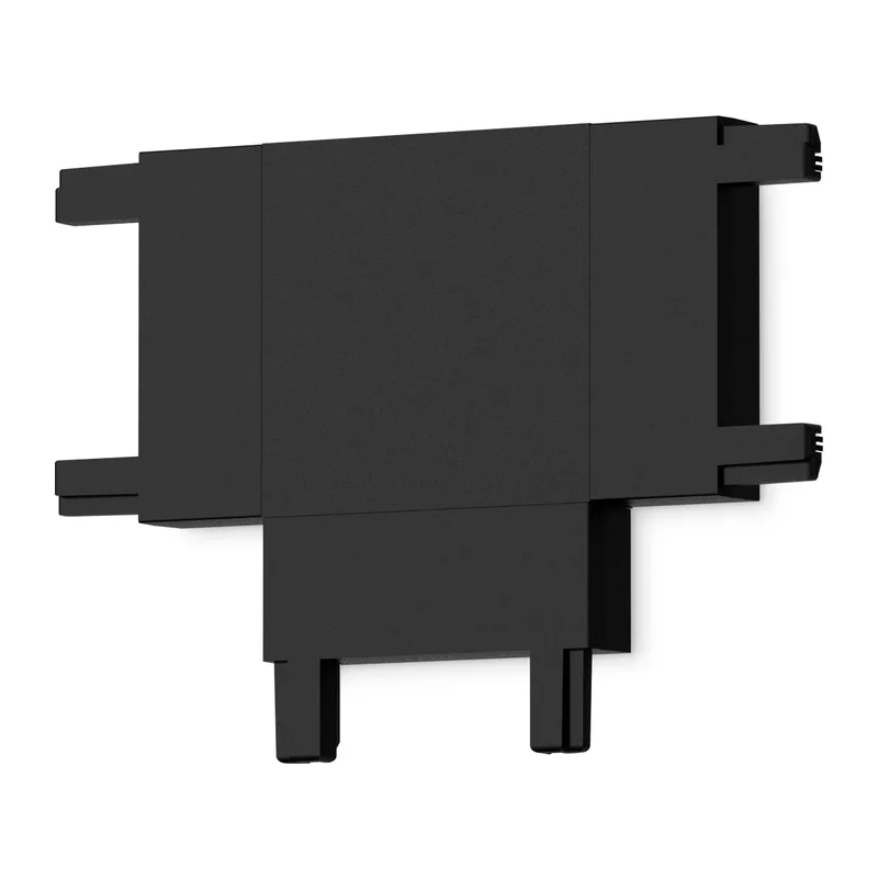 Коннектор Т-образный токопроводящий Magnetic Ultra slim 26 48В черный GV1122 BK черный T-образный коннектор для накладного шинопровода 46*36*6 Ambrella Light