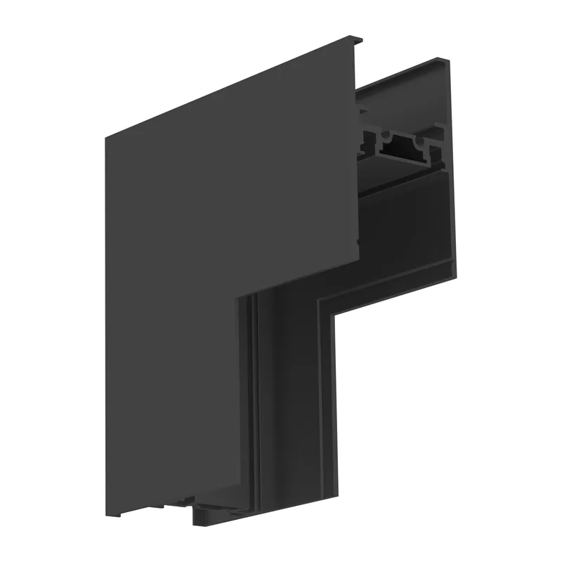 Коннектор угловой 90° внутренний для накладного шинопровода Magnetic Ultra slim 26 48В черный GV1128 BK черный 100*100*35 Ambrella Light 2