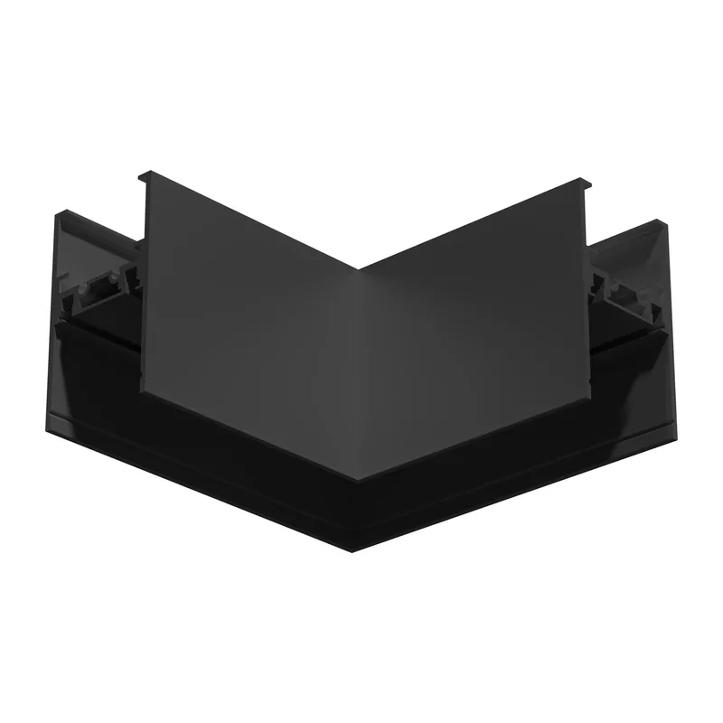 Коннектор угловой 90° для накладного шинопровода Magnetic Ultra slim 26 48В черный GV1132 BK черный 80*80*35 Ambrella Light 2