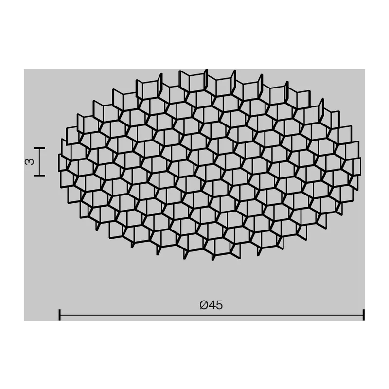 Антибликовая решётка ⌀45мм Maytoni HoneyComb-D45 4