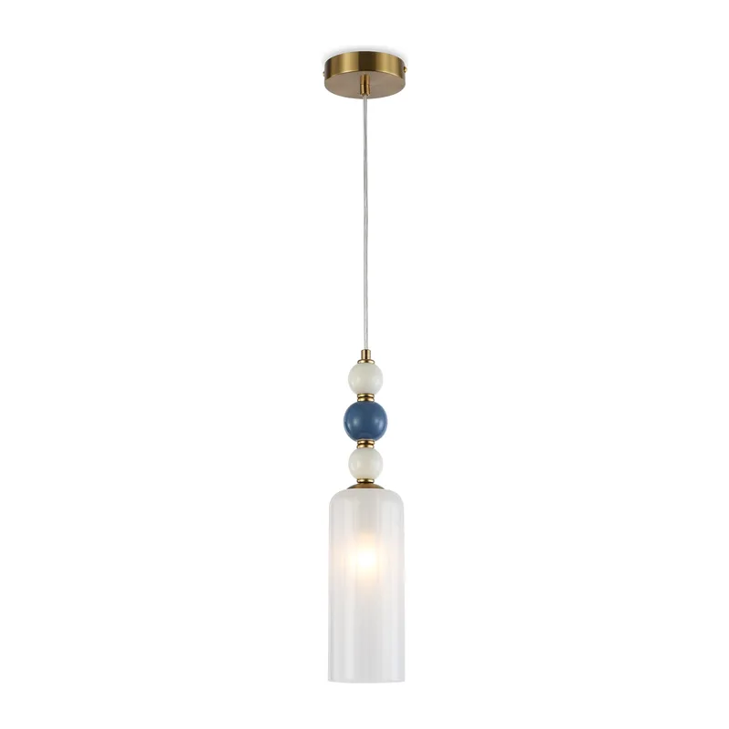 Подвесной светильник с керамикой E14 LH53707 латунь E14*1 D100*385 Ambrella Light