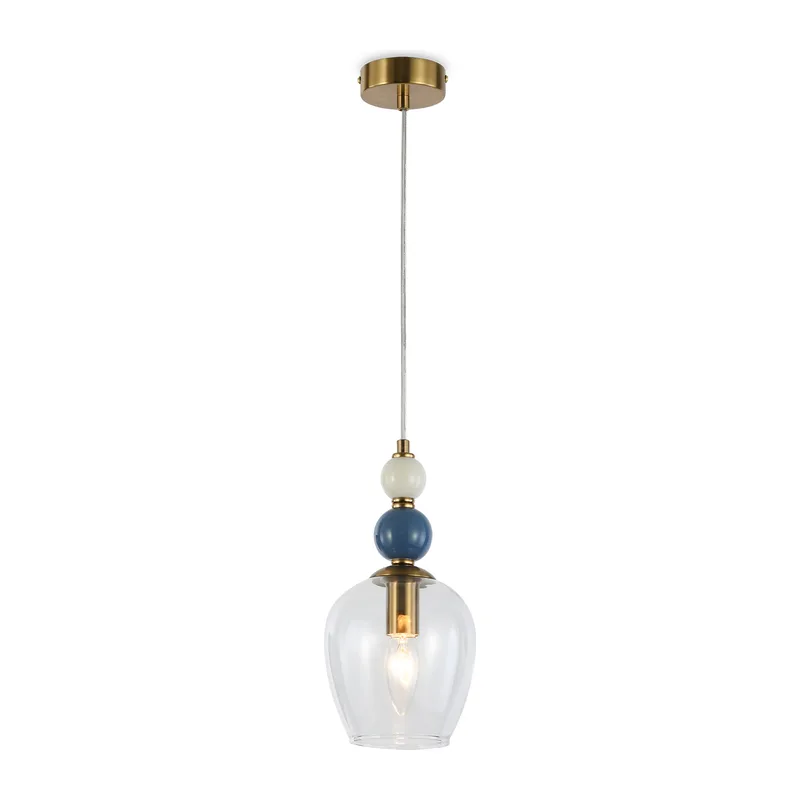 Подвесной светильник с керамикой E14 LH53711 латунь E14 D135*270 Ambrella Light