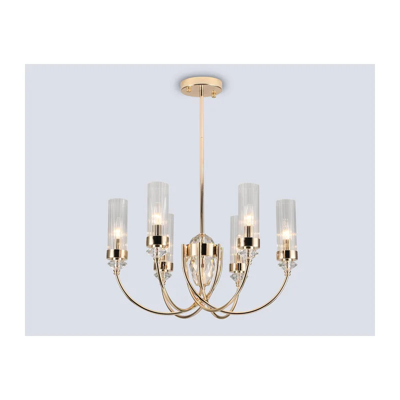 Подвесной светильник E14*6 LH55807 золото E14*6 D560*575/725 Ambrella Light 2