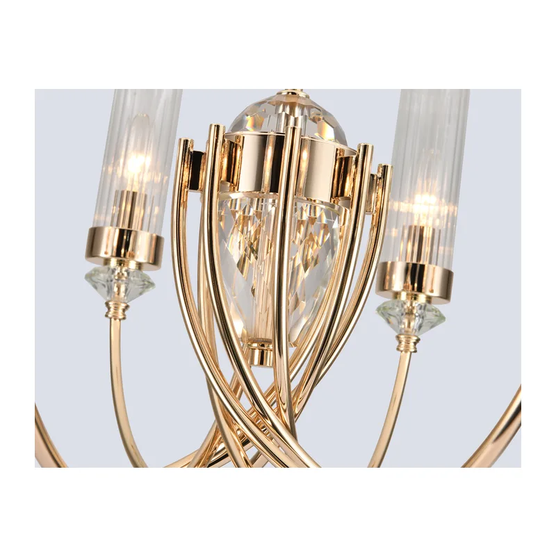 Подвесной светильник E14*8 LH55808 золото E14*8 D670*595/745 Ambrella Light 5