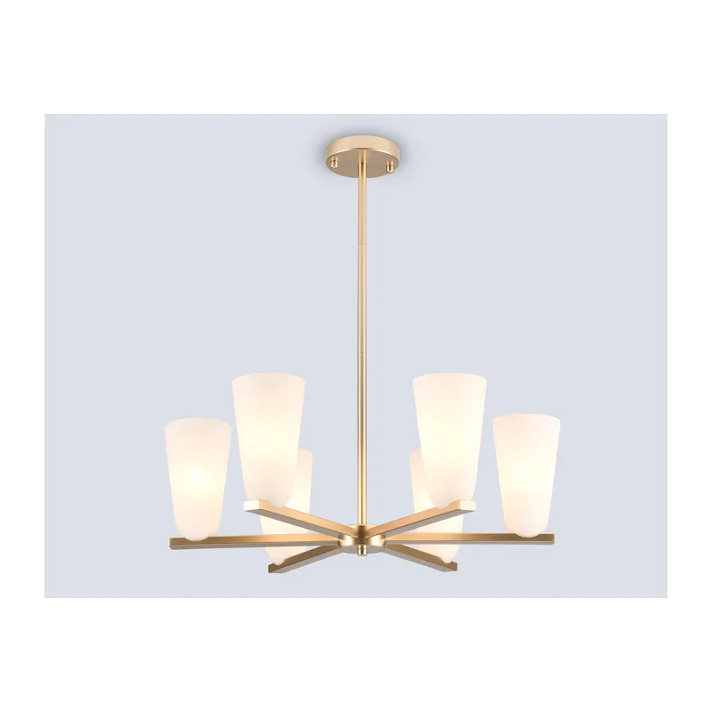 Подвесной светильник E14*6 LH55813 золото E14*6 D660*370/570 Ambrella Light 2