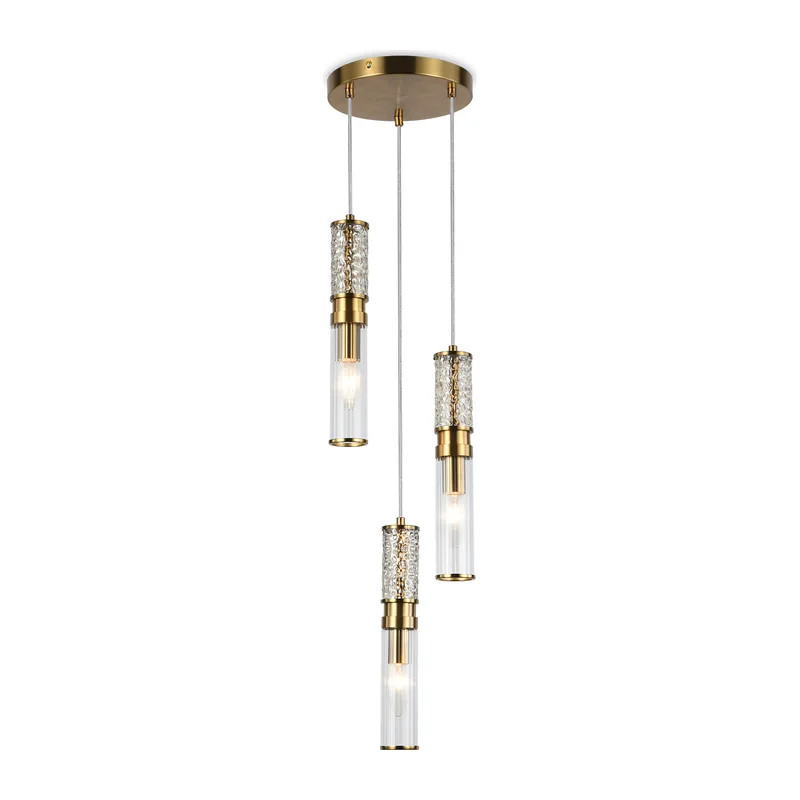 Подвесной светильник E14*3 LH56134 латунь E14*3 D215*600 Ambrella Light