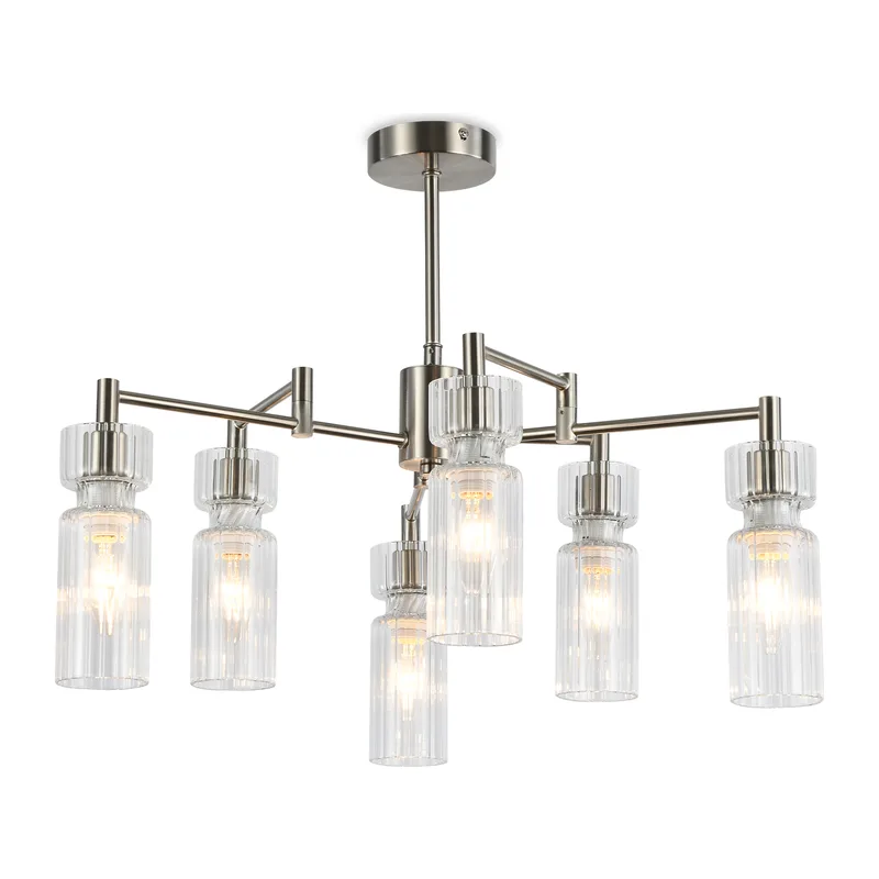 Подвесной светильник E14*6 LH56137 никель E14*6 D620*180 Ambrella Light