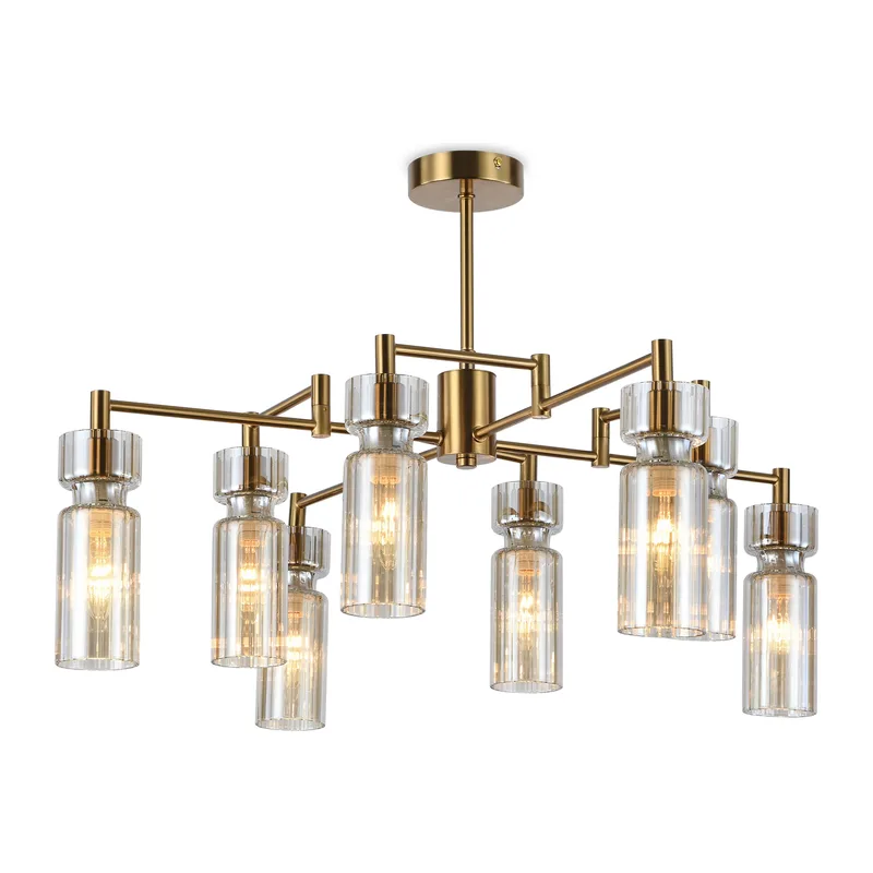 Подвесной светильник E14*8 LH56141 латунь E14*8 D720*180 Ambrella Light