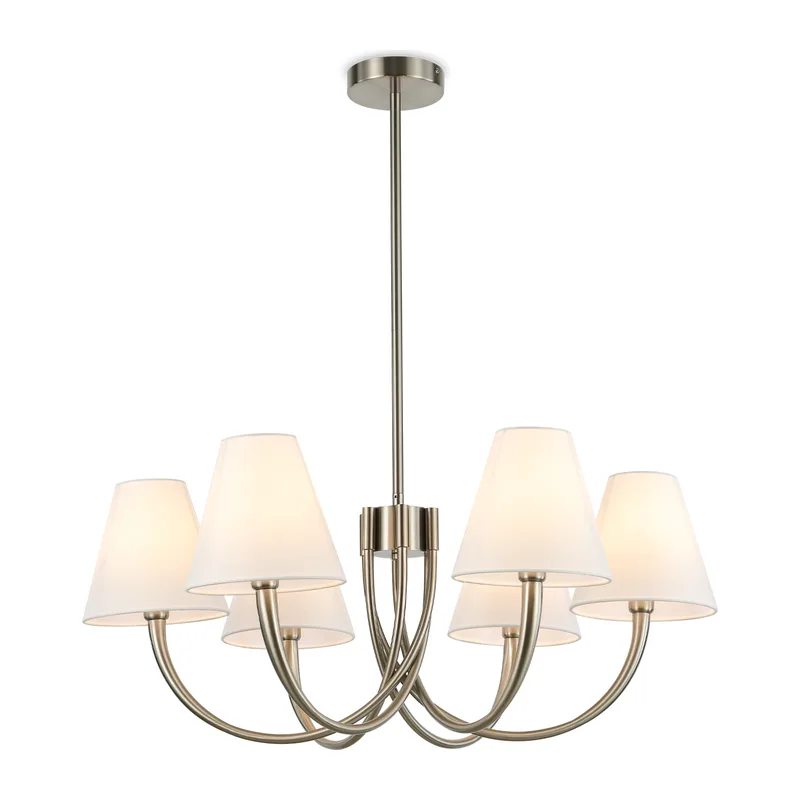 Подвесной светильник E14*6 LH70808 никель E14*6 D740*310 Ambrella Light