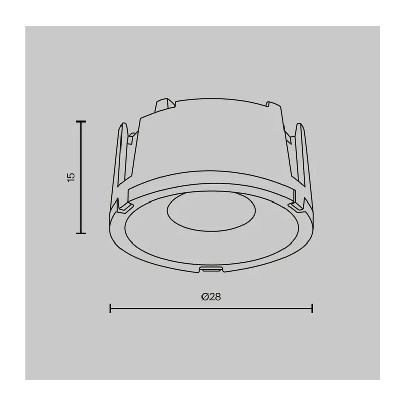 Линза для светильников серии Фокус мини /Focus LED mini 8 Вт 30° Maytoni Lens002D28-30 5