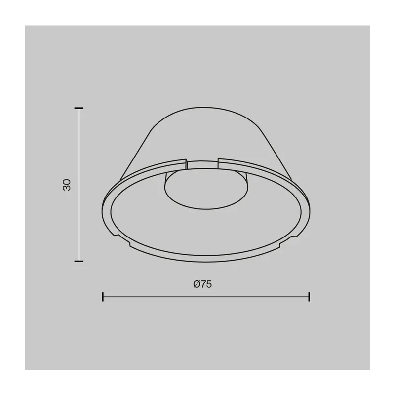 Линза ⌀75mm 15° для Фокус / Focus Led 40Вт Maytoni LensD75-15 5