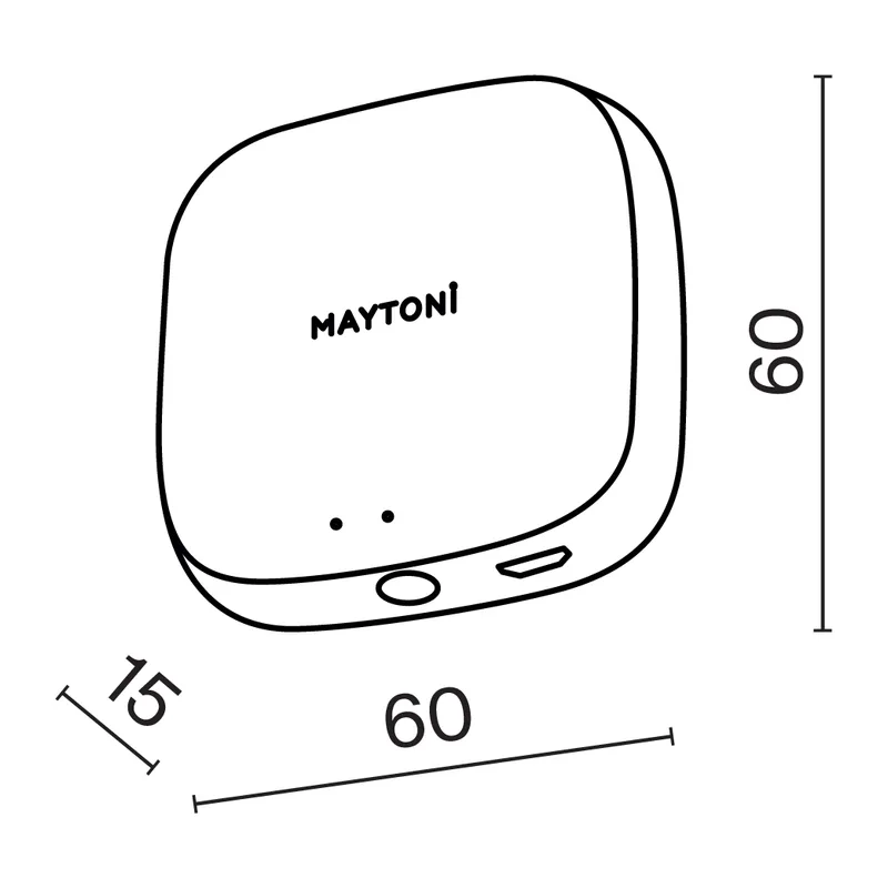 Центр управления умным домом Maytoni Smart ХАБ MD-TRA034-W 2
