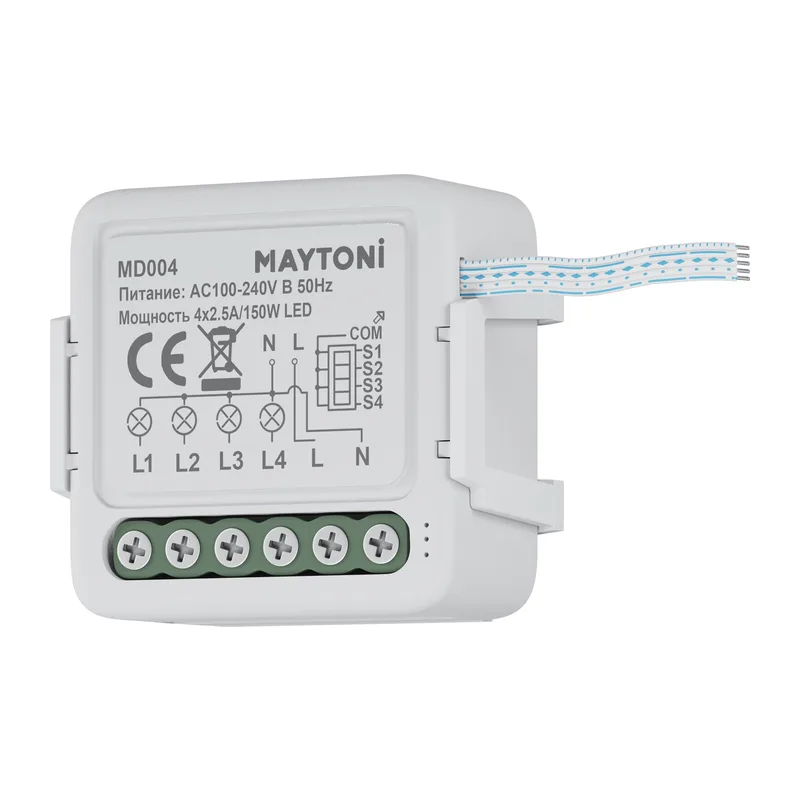 Wi-Fi выключатель четырехканальный 150Вт Maytoni MD004