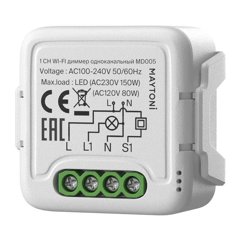 Wi-Fi диммер одноканальный 150Вт Maytoni MD005