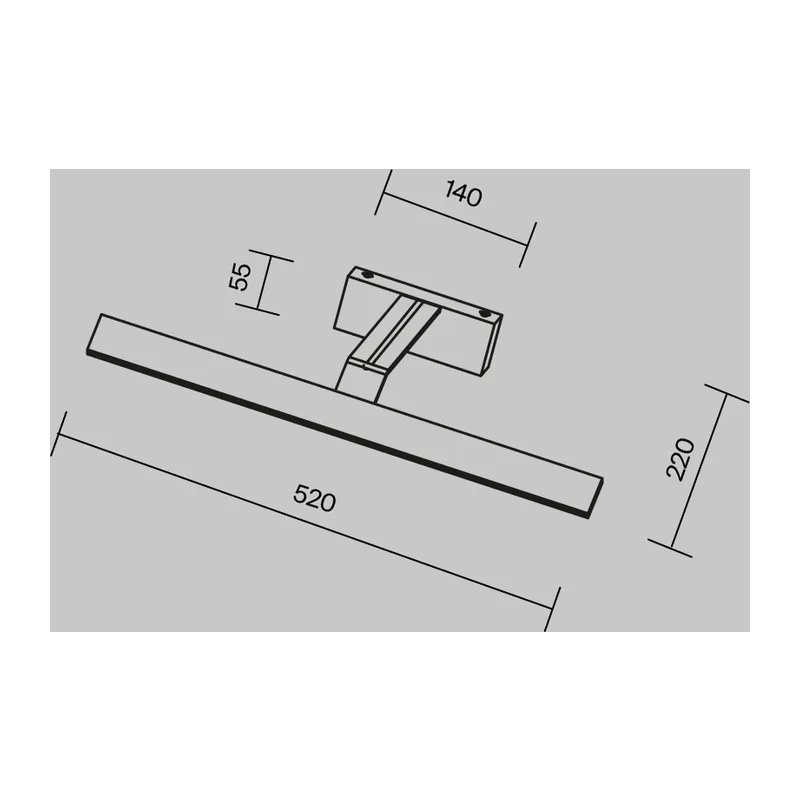 Подсветка Декарт / Decart 4000К 12Вт Maytoni MIR010WL-L12B4K 4