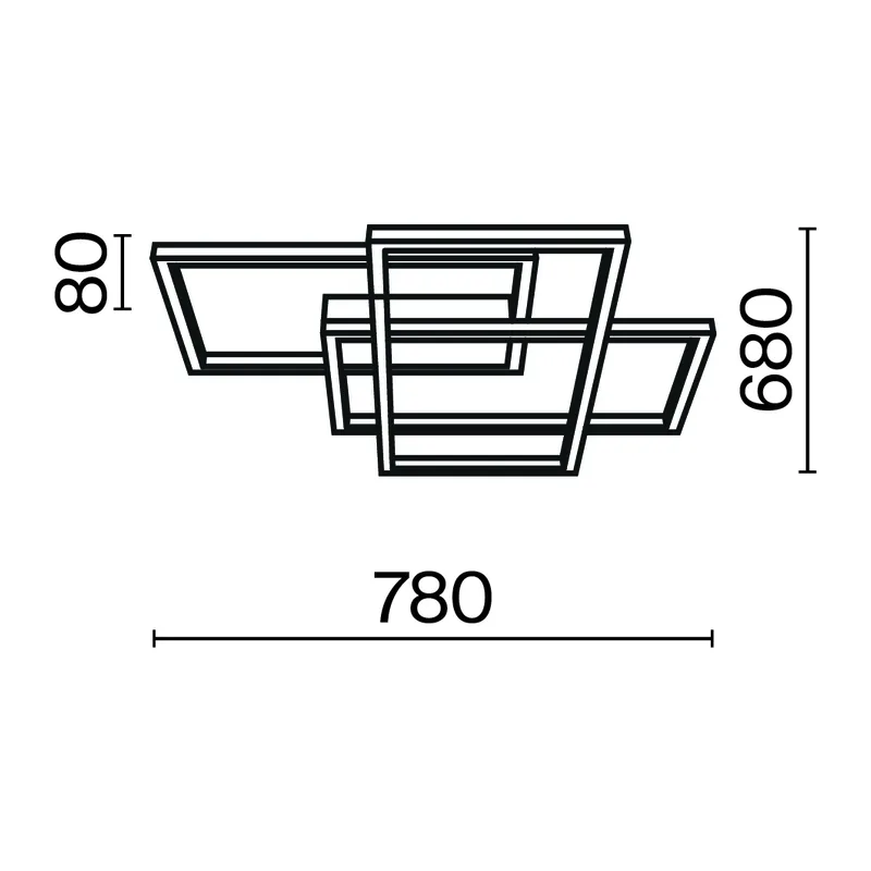 Потолочный светильник Рида / Rida 2600-3500К 78Вт Maytoni MOD015CL-L80GK 5