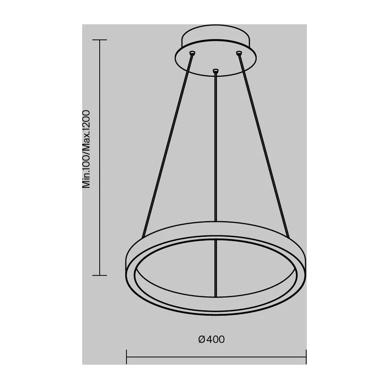 Подвесной светильник Рим / Rim 2600-3500К 24Вт Maytoni MOD058PL-L22BSK 6