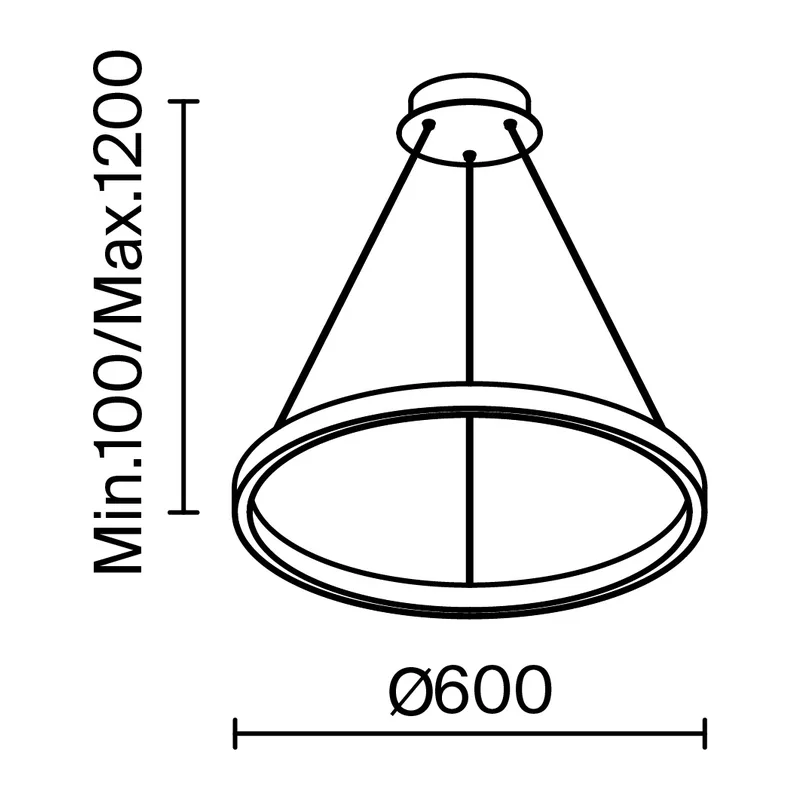 Подвесной светильник Рим / Rim 3000-4000К 36Вт Maytoni MOD058PL-L32BK 4