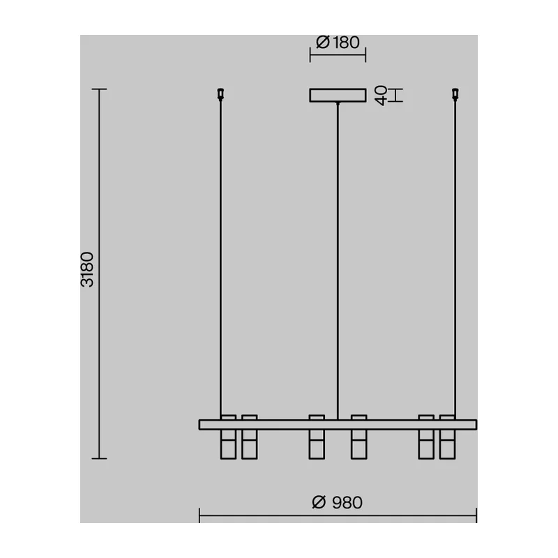 Подвесной светильник Спутник / Satellite 3000-4000К 40Вт Maytoni MOD102PL-L42WK 8