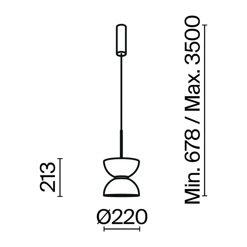 Подвесной светильник Киото / Kyoto 3000К 11Вт Maytoni MOD178PL-L11B3K 2