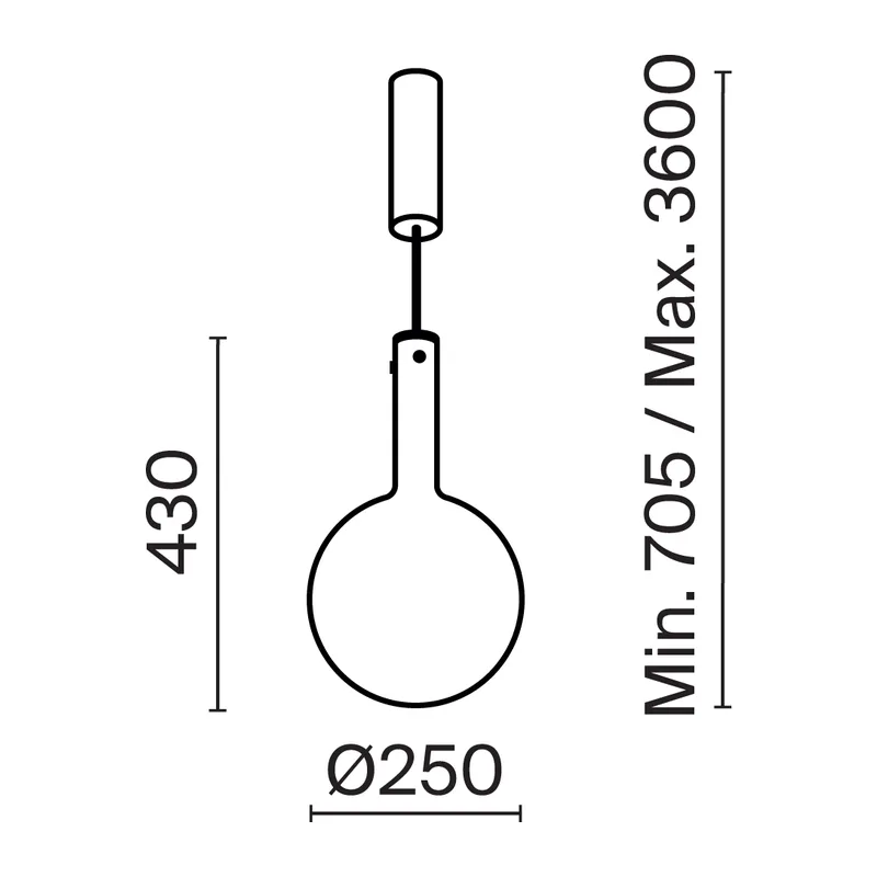 Подвесной светильник Туманность / Nebula 3000К 6Вт Maytoni MOD182PL-L6W3K 3