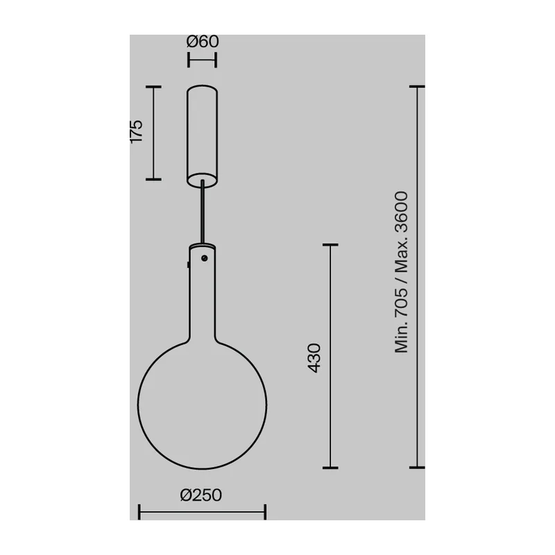 Подвесной светильник Туманность / Nebula 3000К 6Вт Maytoni MOD182PL-L6W3K 6