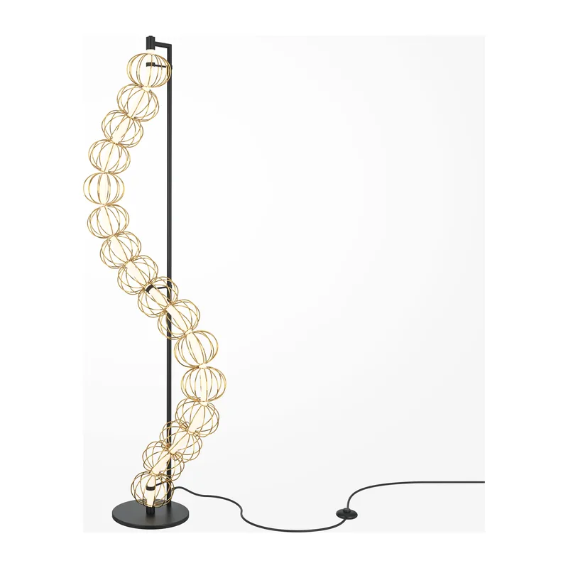 Напольный светильник (торшер) Золотая клетка / Golden Cage 3000К 48Вт Maytoni MOD216FL-L38G3K 9