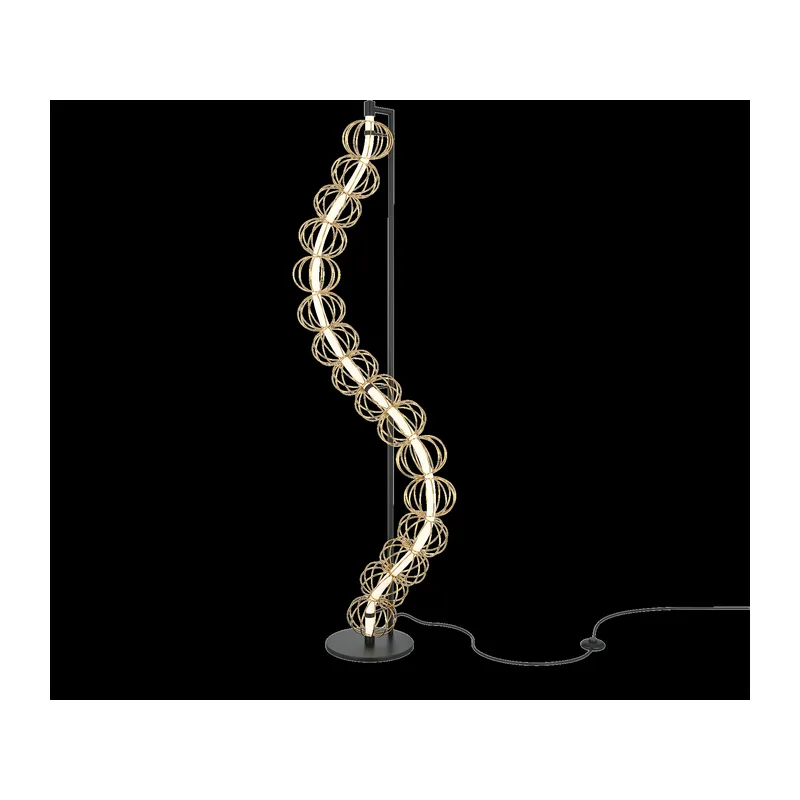 Напольный светильник (торшер) Золотая клетка / Golden Cage 3000К 48Вт Maytoni MOD216FL-L38G3K 6