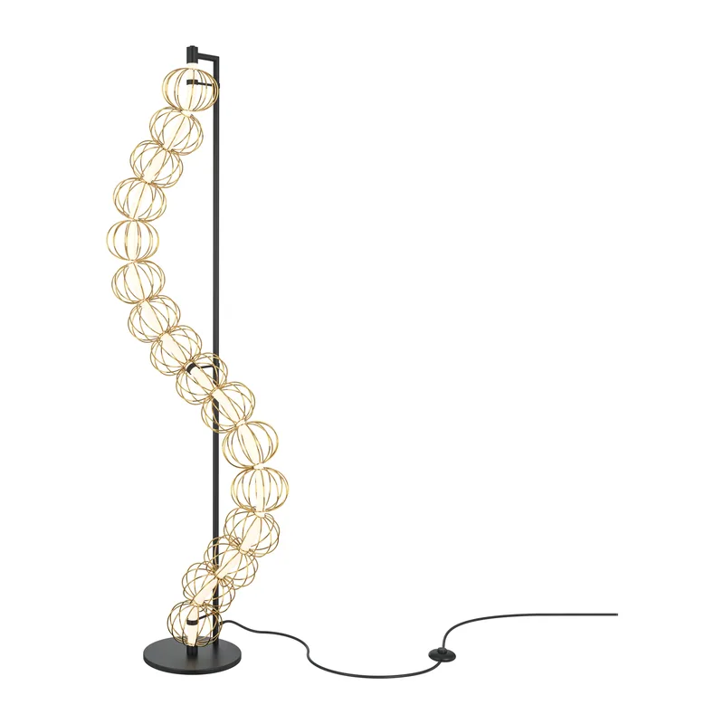 Напольный светильник (торшер) Золотая клетка / Golden Cage 3000К 48Вт Maytoni MOD216FL-L38G3K
