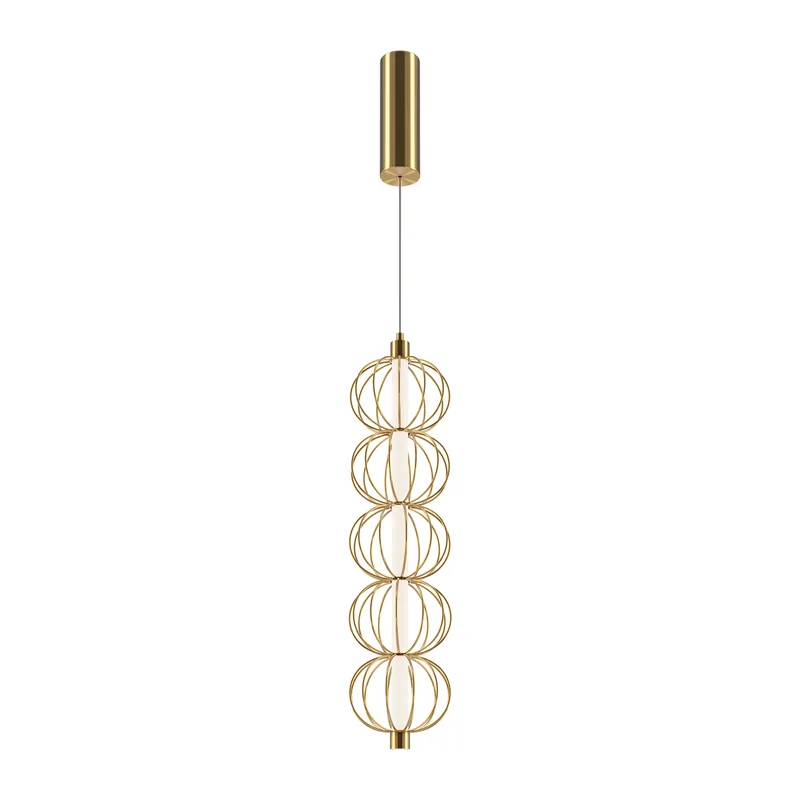 Подвесной светильник Золотая клетка / Golden Cage 3000К 17Вт Maytoni MOD216PL-L10G3K