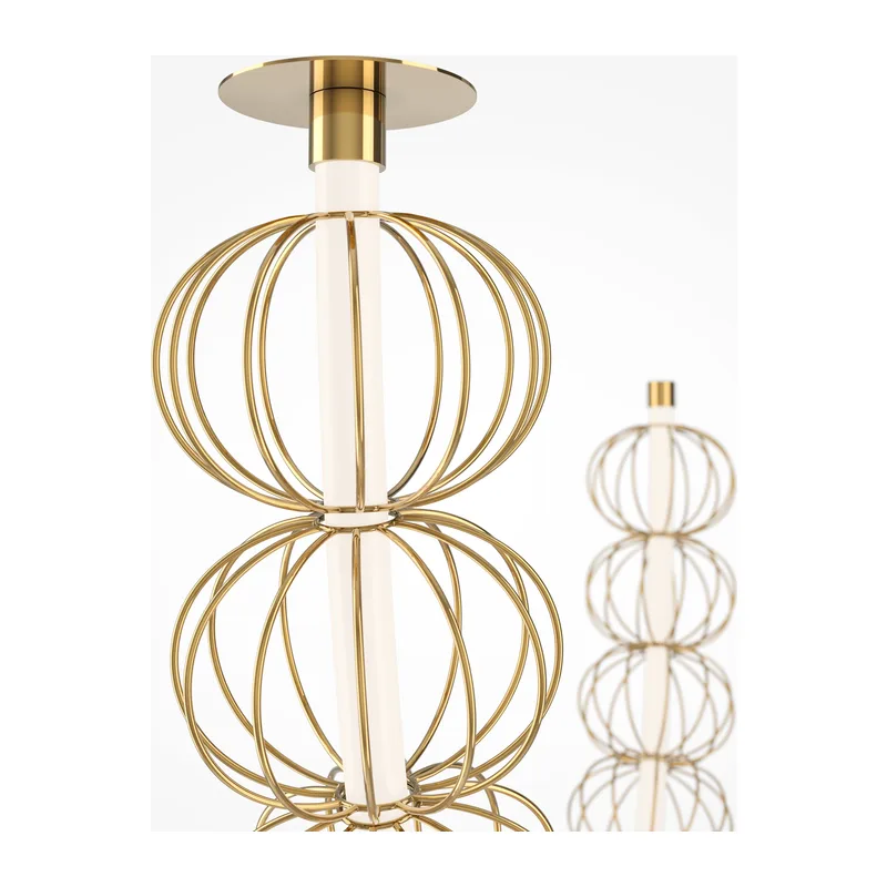 Подвесной светильник Золотая клетка / Golden Cage 3000К 117Вт Maytoni MOD216PL-L42G3K 8