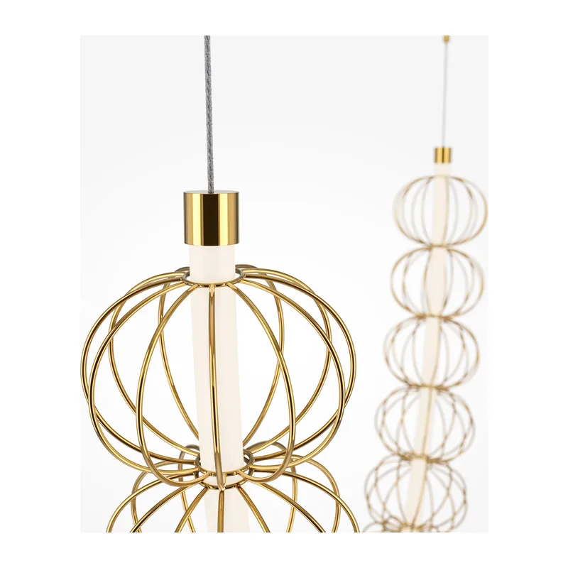 Подвесной светильник Золотая клетка / Golden Cage 3000К 107Вт Maytoni MOD216PL-L55G3K 9