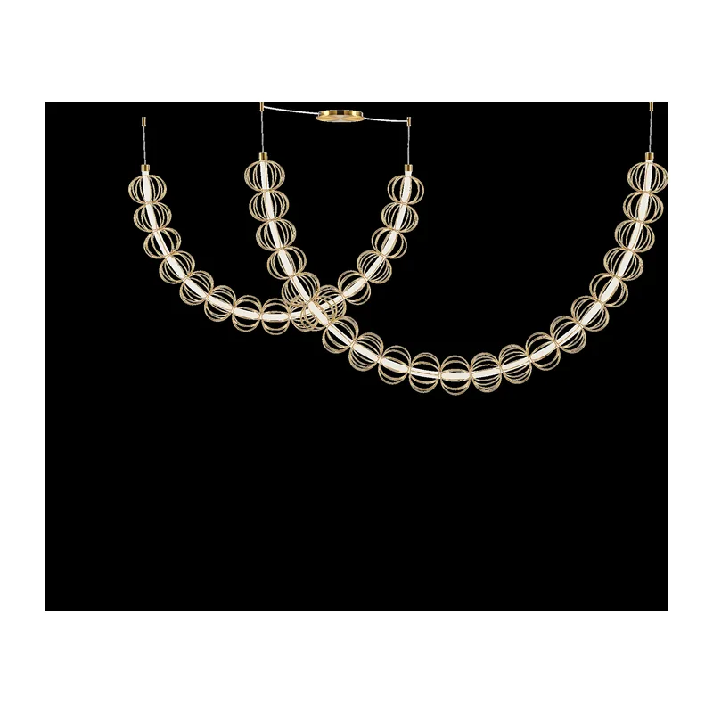 Подвесной светильник Золотая клетка / Golden Cage 3000К 107Вт Maytoni MOD216PL-L55G3K 6