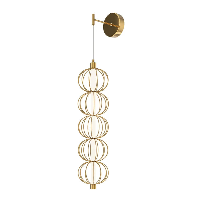 Настенный светильник (бра) Золотая клетка / Golden Cage 3000К 17Вт Maytoni MOD216WL-L10G3K