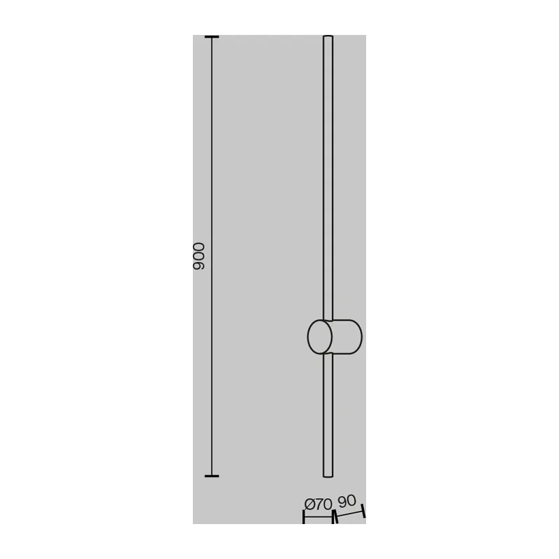 Настенный светильник (бра) Луч света / Light stick 3000К 10Вт Maytoni MOD237WL-L11B3K 3
