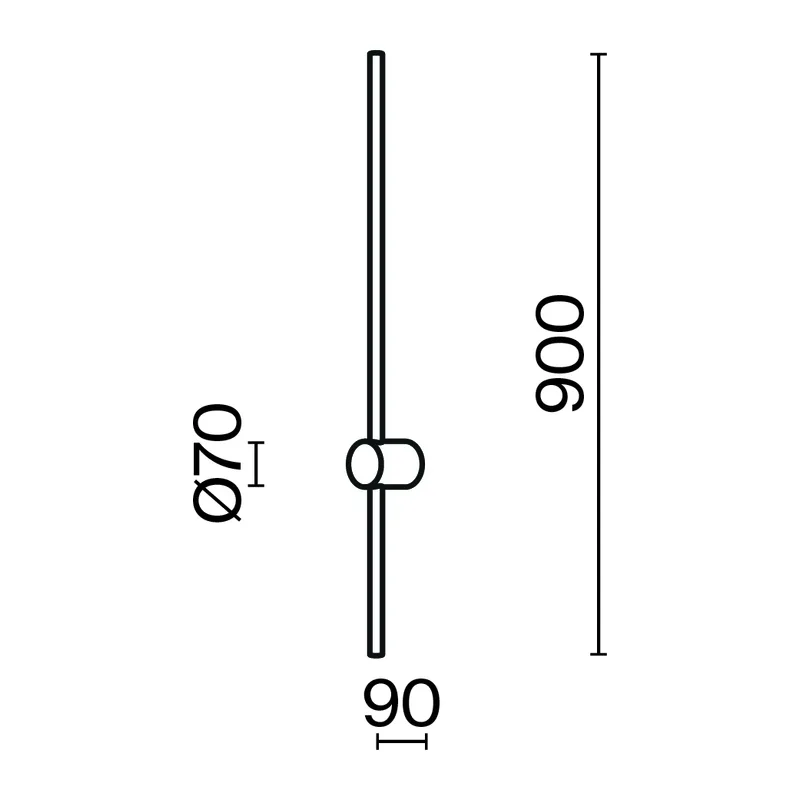 Настенный светильник (бра) Луч света / Light stick 3000К 10Вт Maytoni MOD237WL-L11B3K 6