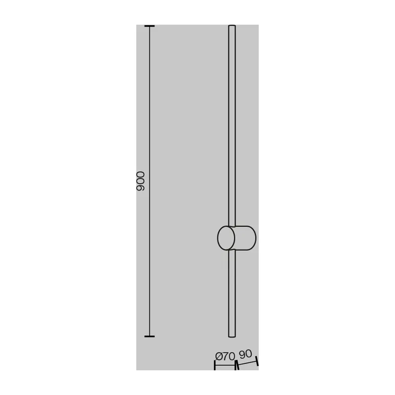 Настенный светильник (бра) Луч света / Light stick 3000К 10Вт Maytoni MOD237WL-L11BS3K 8