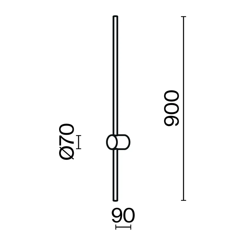 Настенный светильник (бра) Луч света / Light stick 3000К 10Вт Maytoni MOD237WL-L11BS3K 6