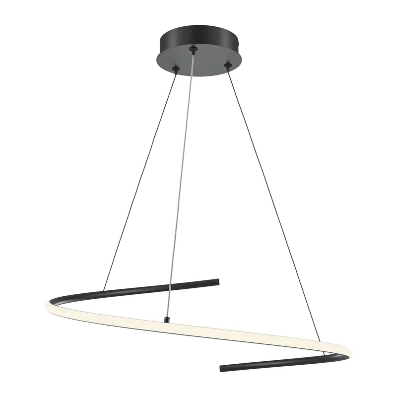 Подвесной светильник Изгиб / Curve 3000-4000К 31Вт Maytoni MOD242PL-L33BK