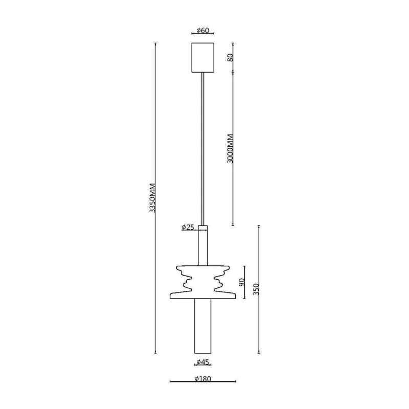 Подвесной светильник Звуковая волна / Sound Wave G9х1 Maytoni MOD255PL-01B2 13