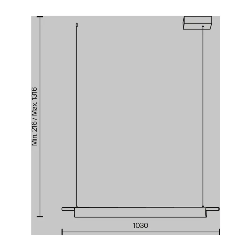 Подвесной светильник Тень / Loom 2700К 20Вт Maytoni MOD258PL-L20BS3K 9