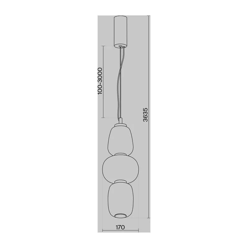 Подвесной светильник Паттерн / Pattern 3000К 28Вт Maytoni MOD267PL-L28CH3K 6