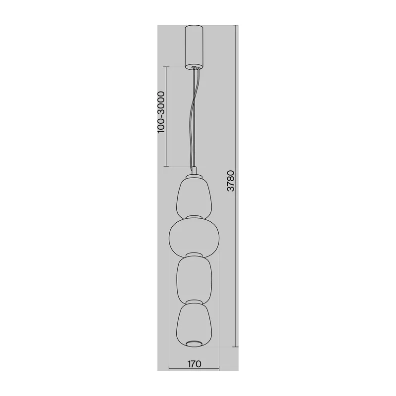 Подвесной светильник Паттерн / Pattern 3000К 32Вт Maytoni MOD267PL-L32CH3K 7
