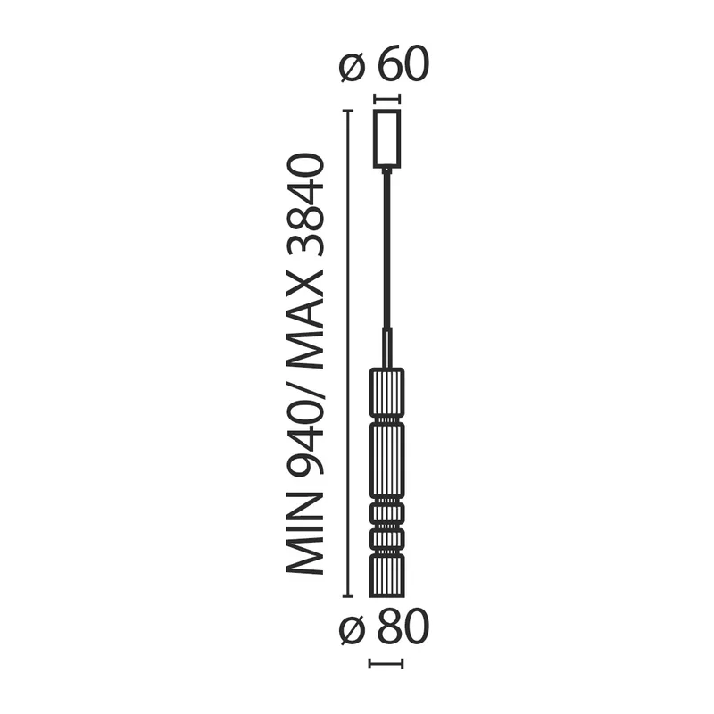 Подвесной светильник Ордо / Ordo 3000К 8Вт Maytoni MOD272PL-L12BS3K 5